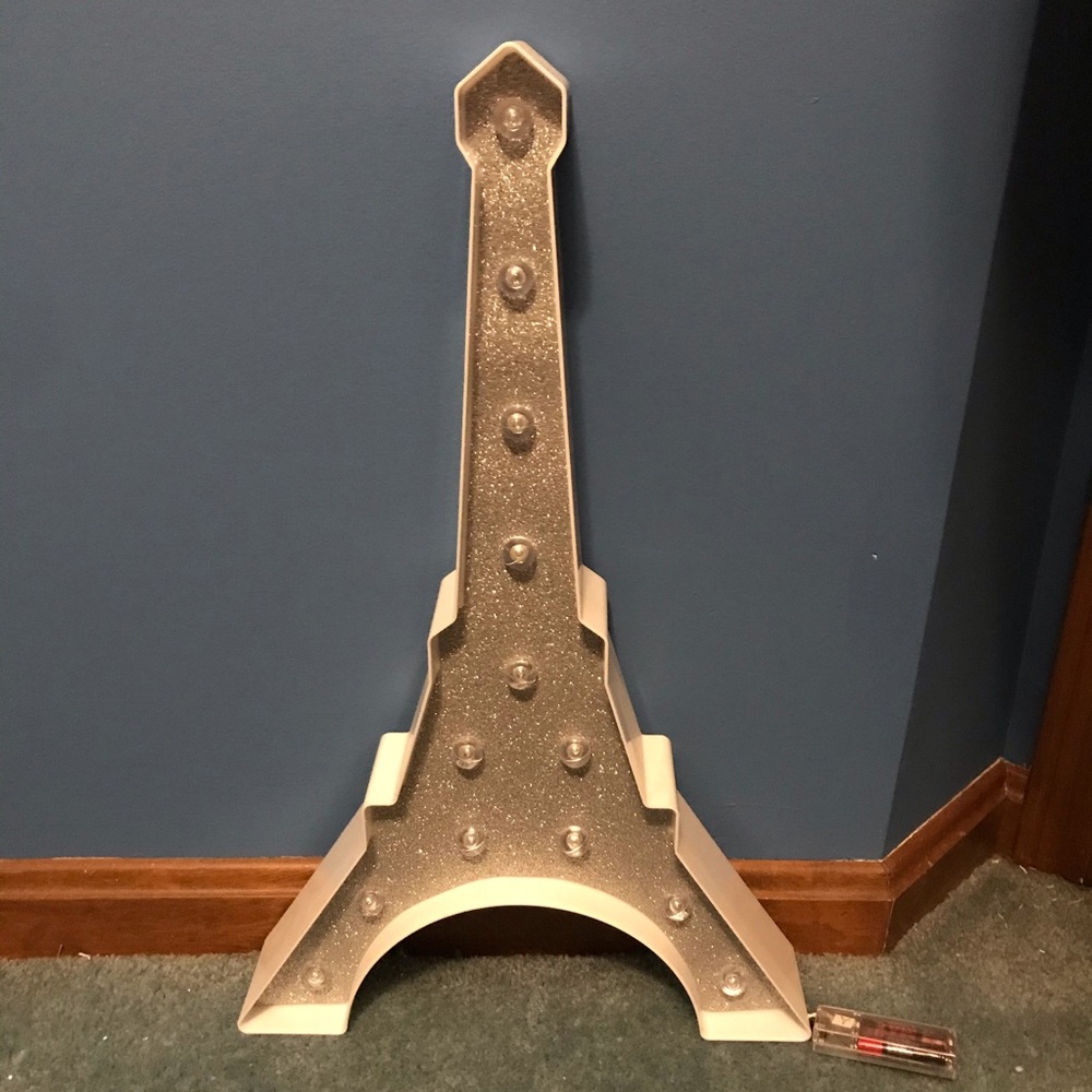 Glitter Eiffel Tower light Decor